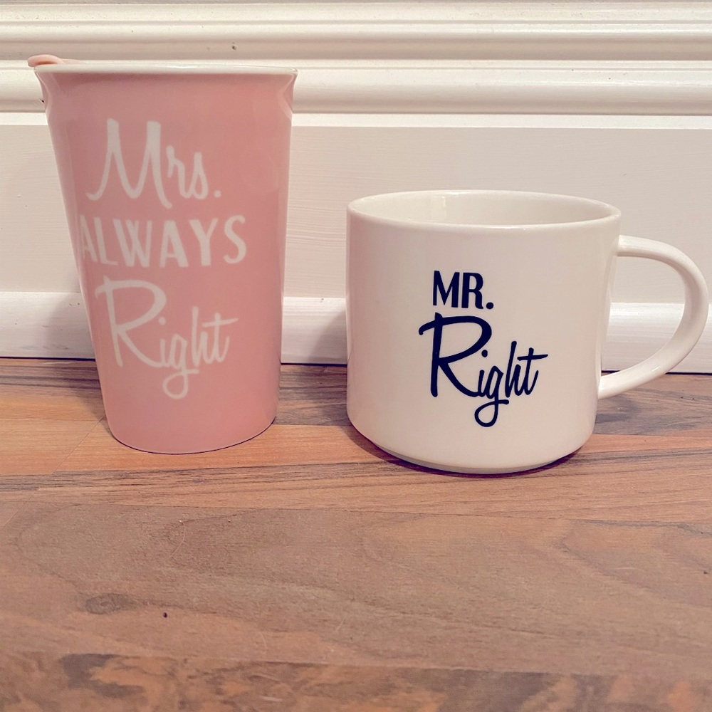 Mr & Mrs Coffee Cup Set
